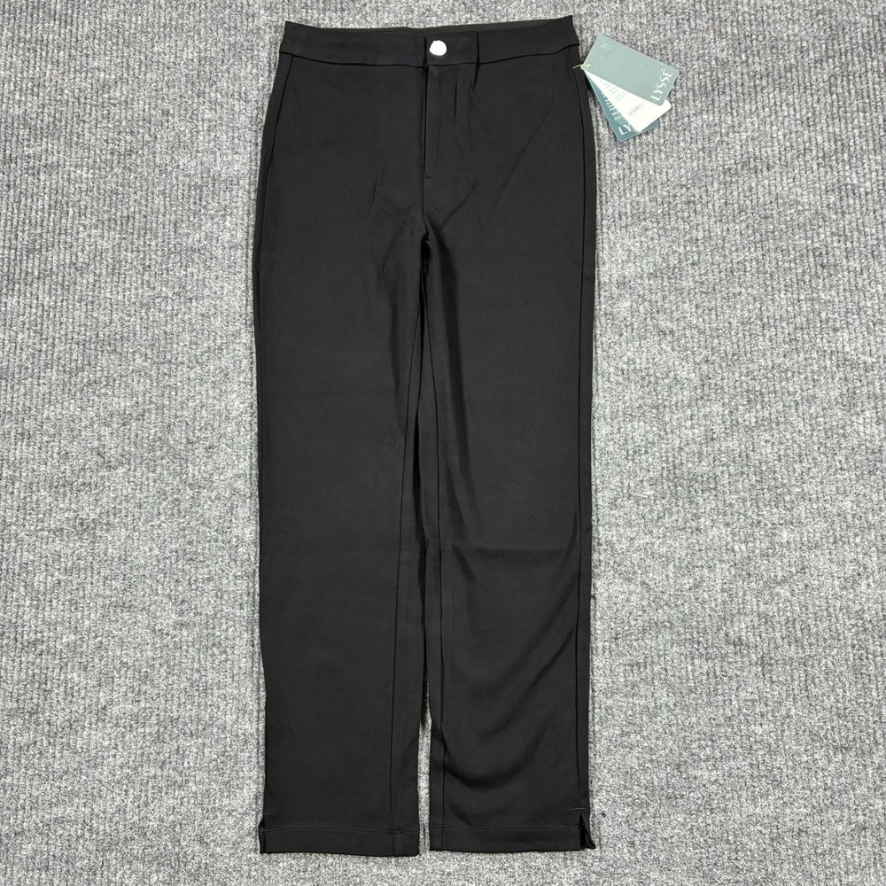 LYSSE Womens Pants Size Small Black Stretch Straight Leg Ponte High Rise